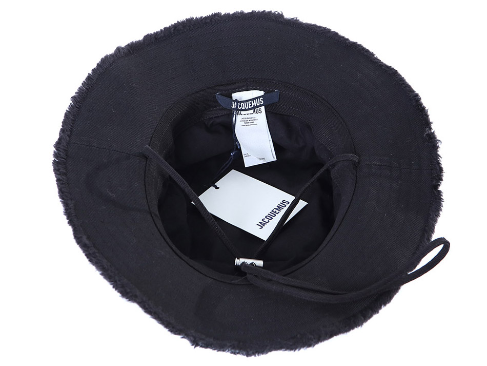 Jacquemus ル・ボブアーティチョークバケットハットブラック JACQUEMUS ジャックムス 帽子 ハット 213AC002 LE BOB ARTICHAUT